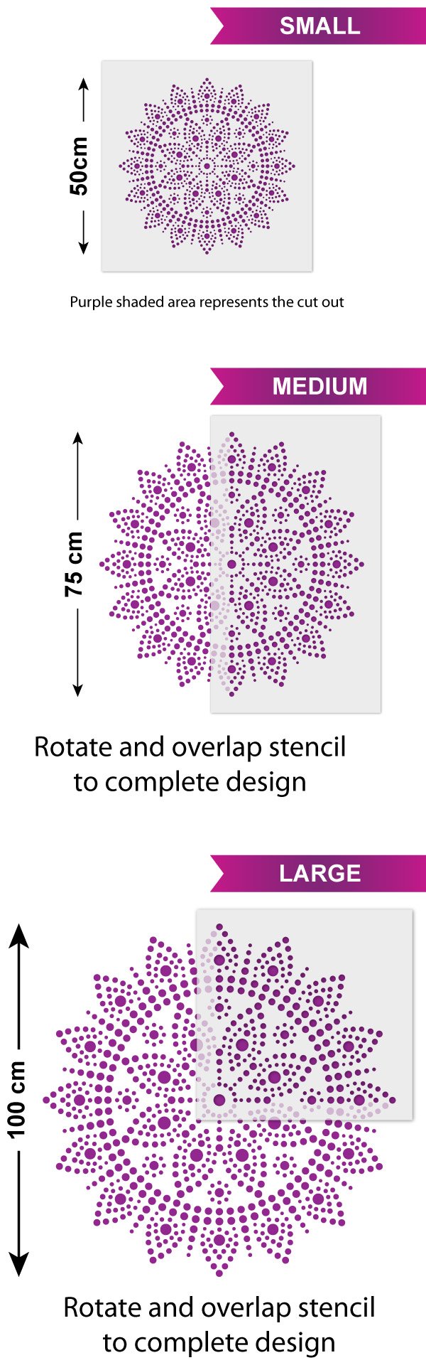 Bindu Mandala Wall Stencil