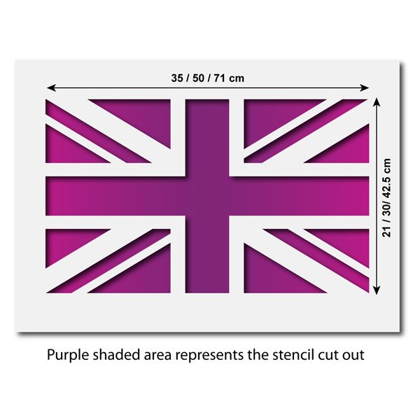 Union Jack Cake Stencil Union Jack Cake Stencil