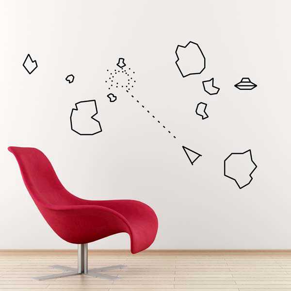 Asteroids Wall Sticker Pack