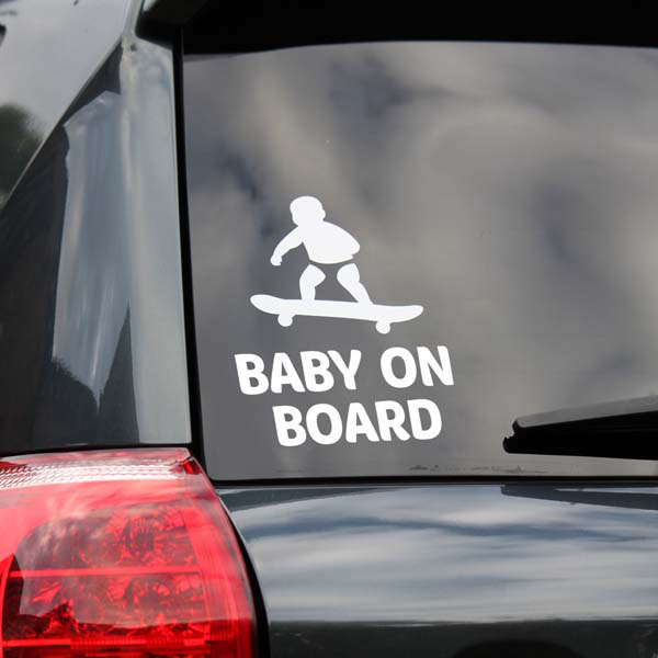 Photo for funny baby on board decal